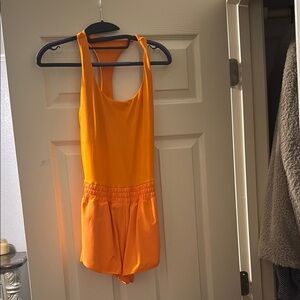 Aerie Vibrant Orange Romper